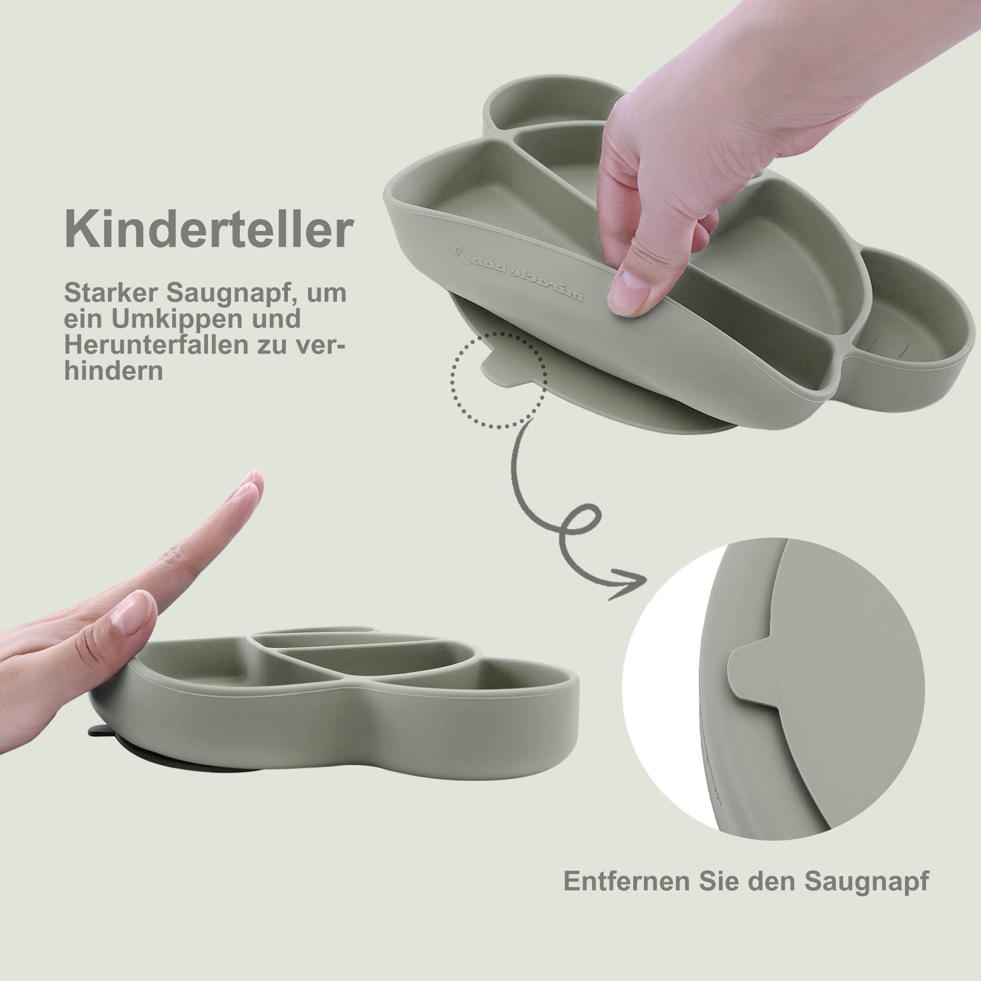 Générique Bol Bébé Nourriture,Bol Bébé Incassable - Assiette Ventouse