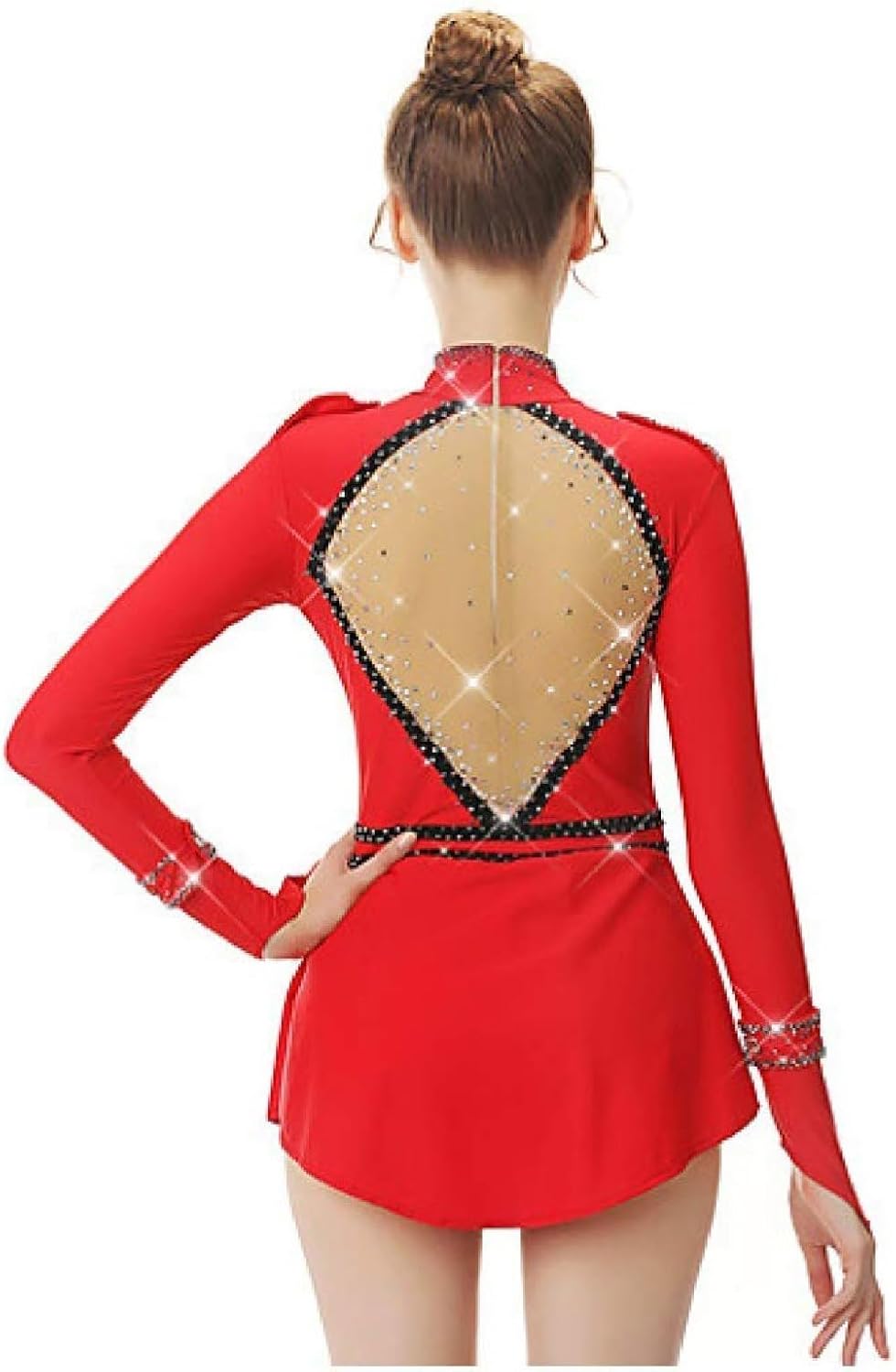 Figure Skating Clothes for Women Ice Skating Show Costume Ballet Dance Wear