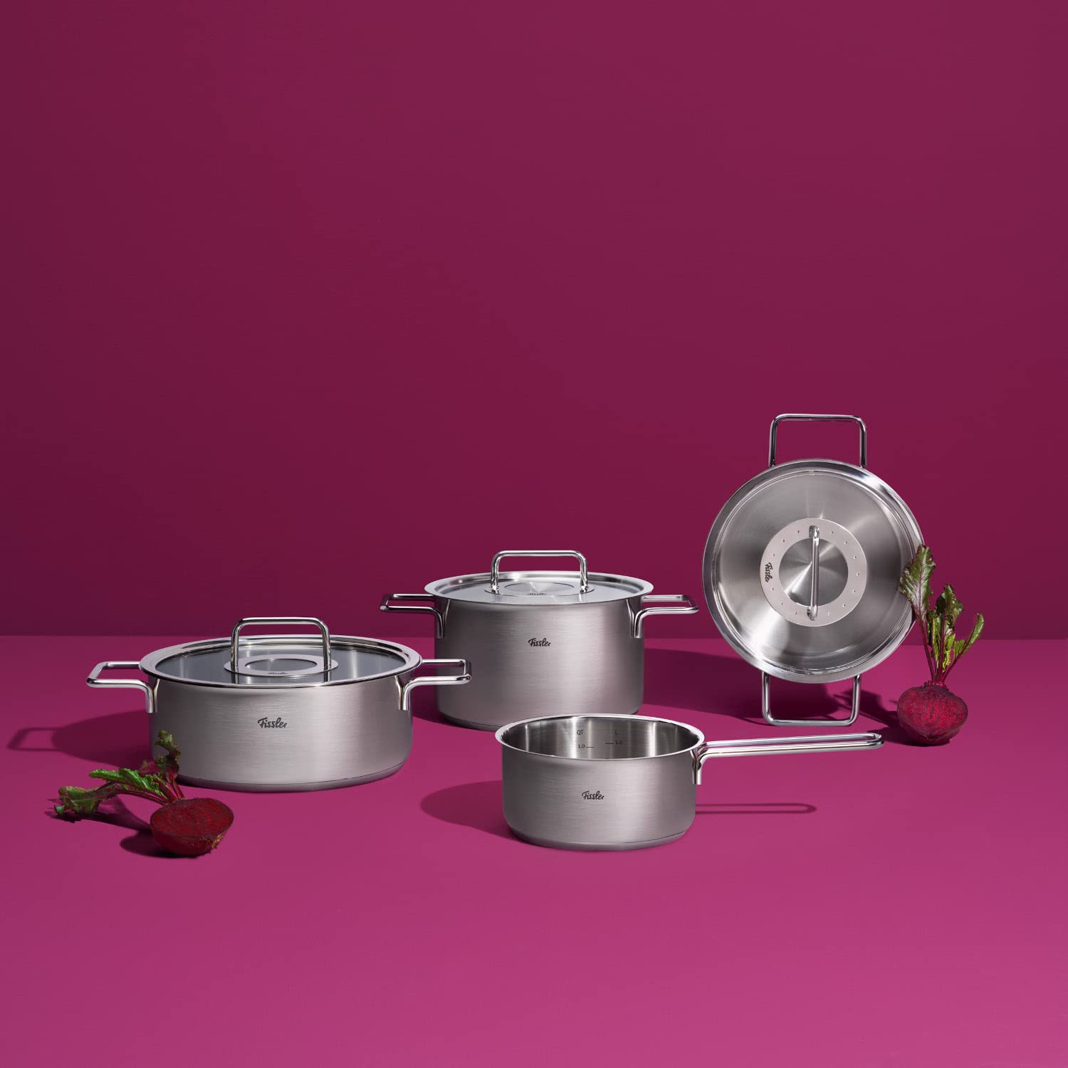 Fissler - Pure Collection - Set 4 stuks (pot met glazen deksel 16 20