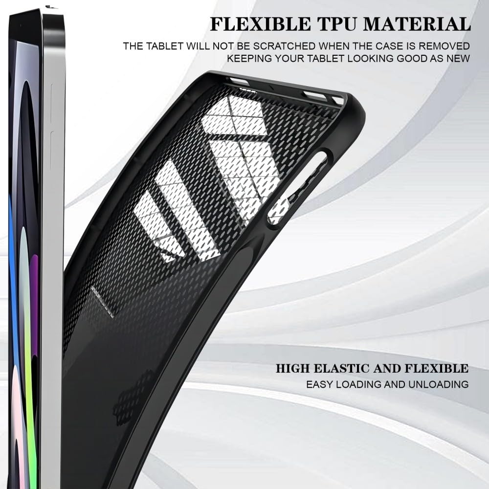 Generic etui kompatybilne z Samsung Galaxy Tab A9 8,7 SM-X110 X115 X117 (wzór: niebieski wzór etniczny) odporny na wstrząsy wzór silikonowa twarda tylna obudowa