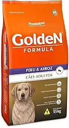 Ração Fórmula Golden para Cães Adultos Sabor Peru e Arroz 15kg Premier Pet Para Todas Grande Adulto,