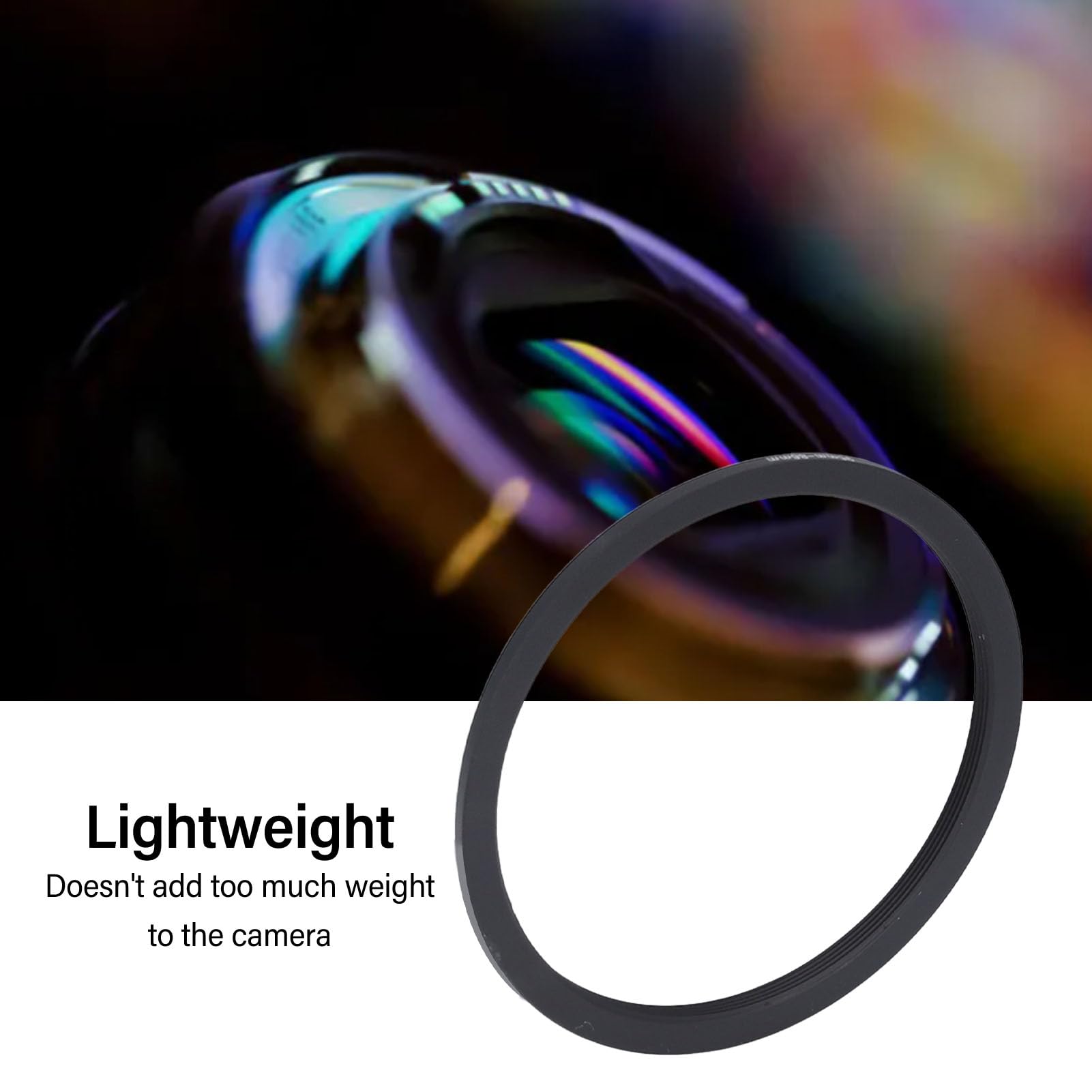 Camera Filter Lens Adapter Ring,95mm to 86mm Aluminum Alloy Threaded Lens Filter Adapter Ring for Camera