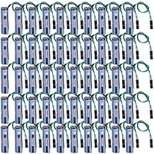 50-Pcs SB-AA11 AA Lithium Non-Rechargeable Battery 3.6V 2400mAh for Tekcell SB-AA11 Battery with Black Plug 3.6 Volt, 2.4 Ah, Non-Rechargeable
