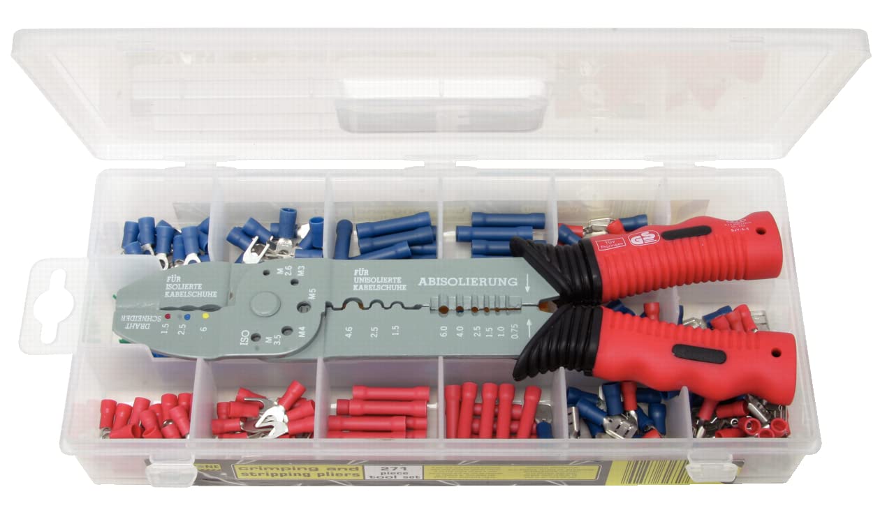 KS Tools 115.1230 Coffret de pinces à sertir standard pour cosses pré