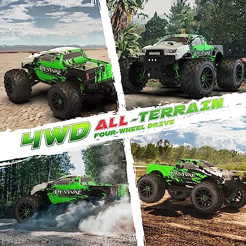 Riaario Rc Cars 005 High Speed Remote Control Car For Kids Adults 1:18 Scale 36 Km/H 4X4 Off Road Monster Trucks, 2.4Ghz All Terrain Electric Toy With 2 Batteries, 50 Mins Play Gift For Boy Girl #TOP7