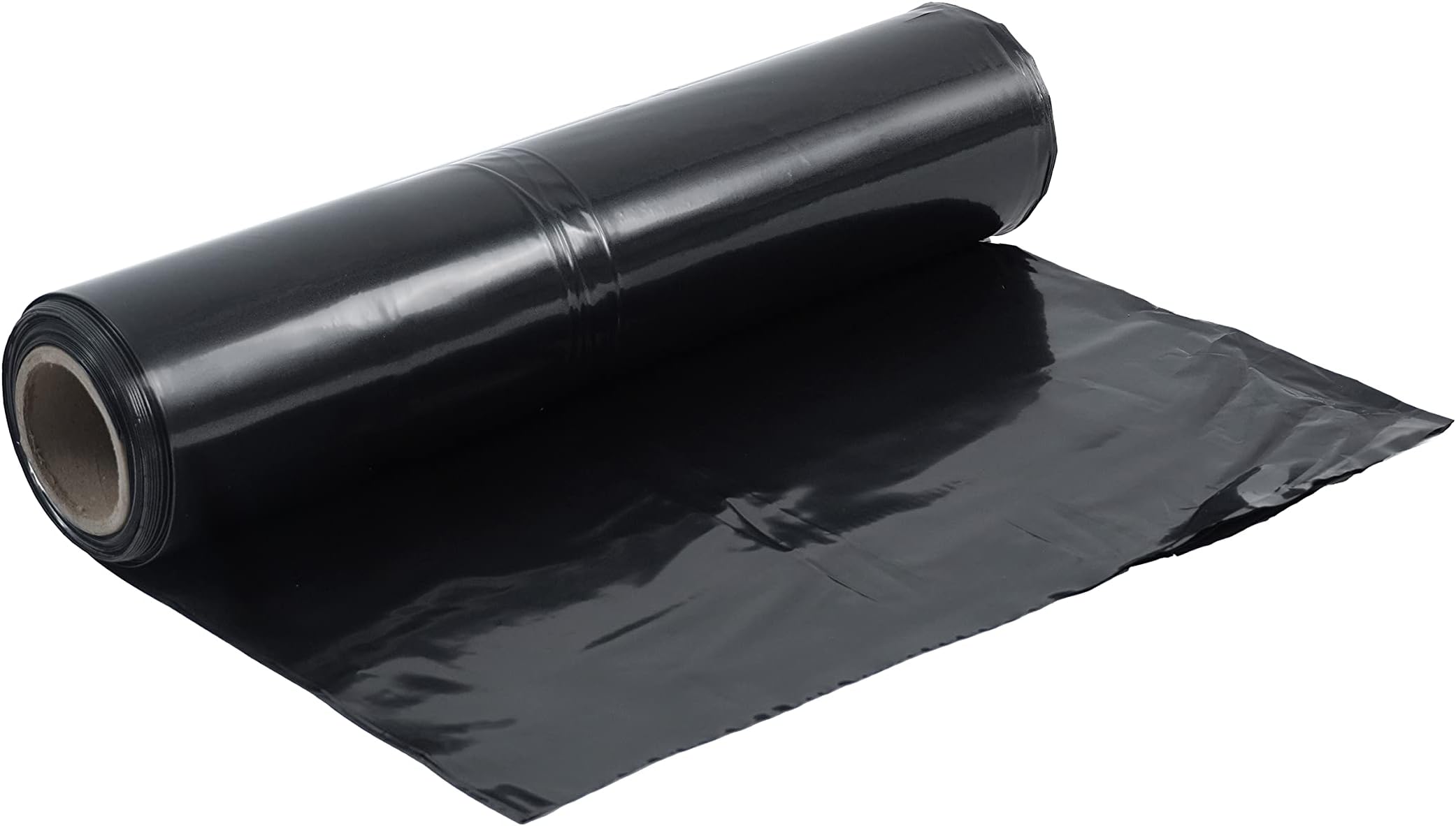 CAPHAUS 4 mil Black Plastic Sheeting, Roll of HeavyDuty