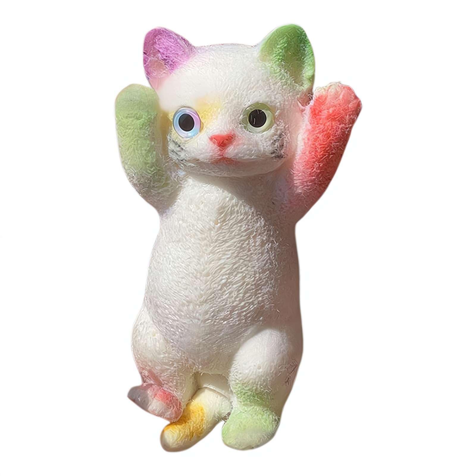 Amazon | ぽっちゃり猫スクイーズおもちゃ、かわいい猫のスクイッシー