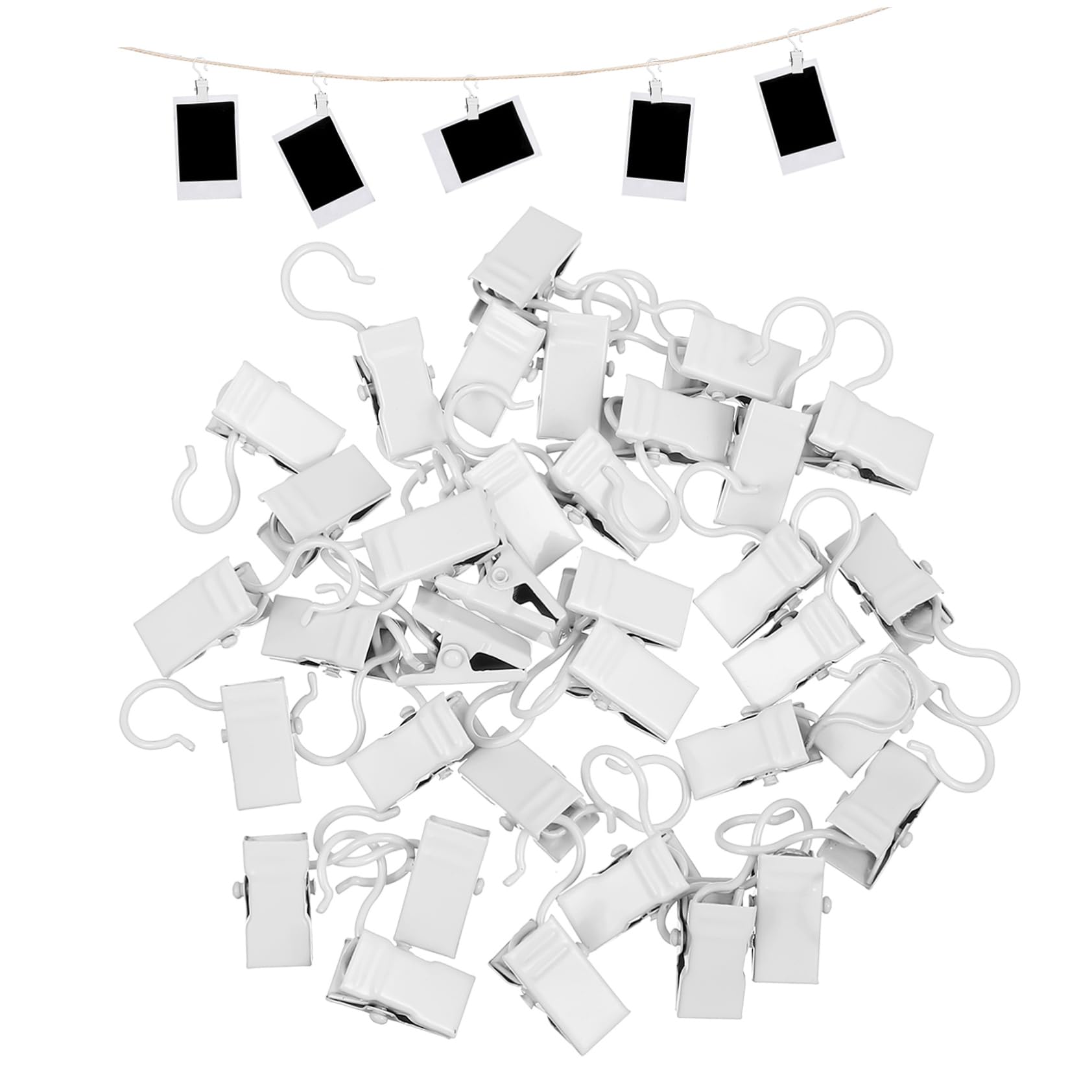 IMIKEYA 200stücke Gardinenhaken Clips Set Metall Haken Für Vorhänge Und Kleidung Aufhängung Für Partys Und Dekorationen Praktisch Und