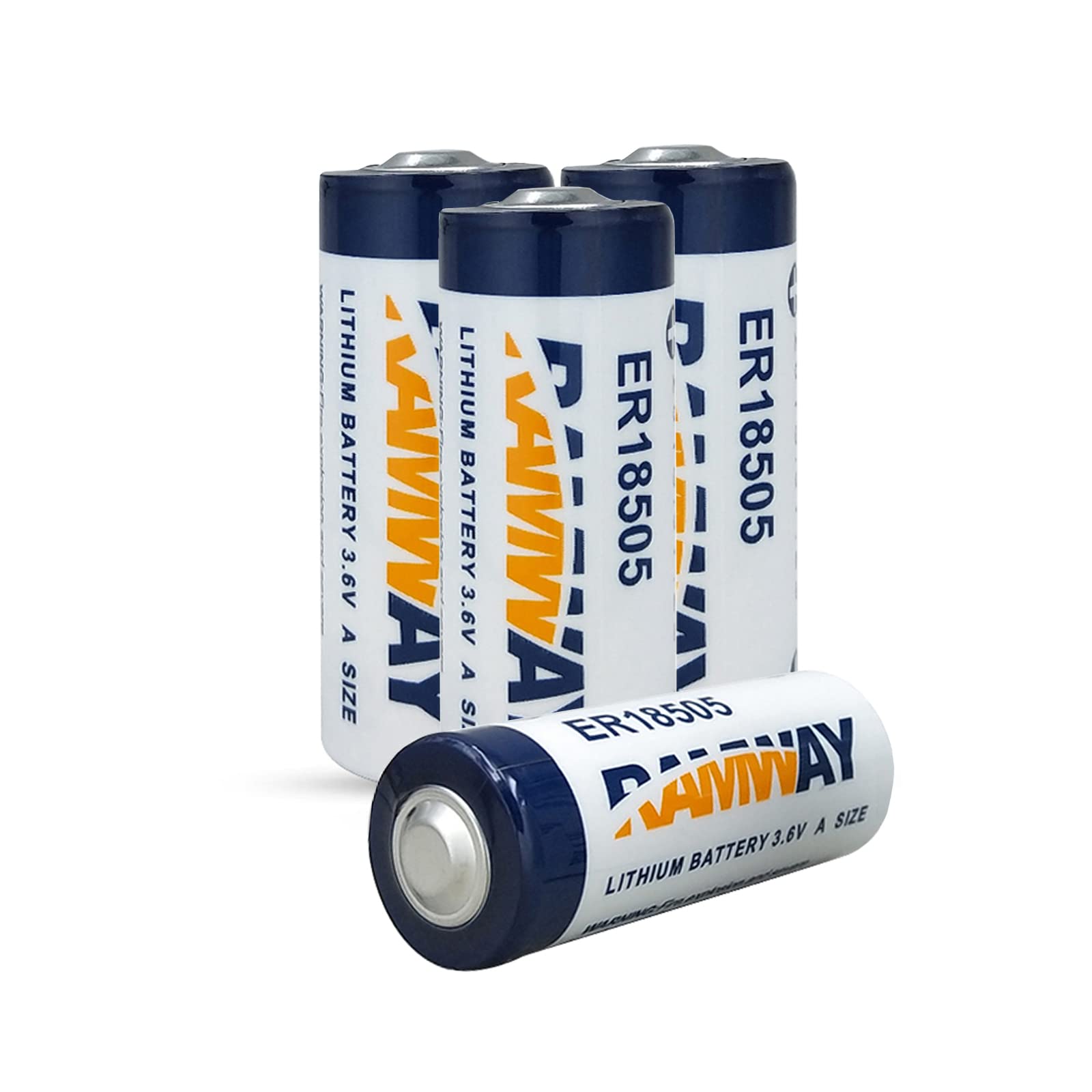 4 Pack ER18505 Lithium Battery 3.6V 4000mAh Lisocl2 Battery