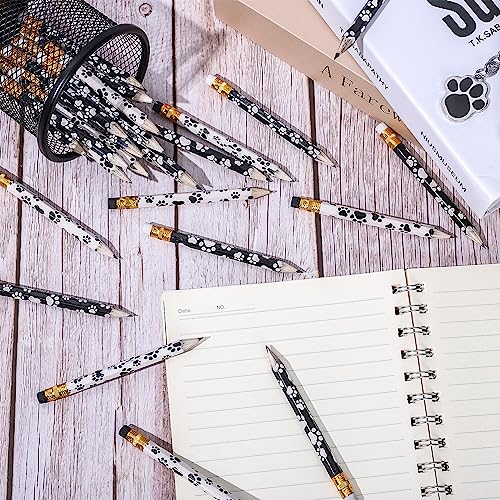 Whaline Lápices Cortos con Diseño de Huella de Perro 48Pcs miniatura 4