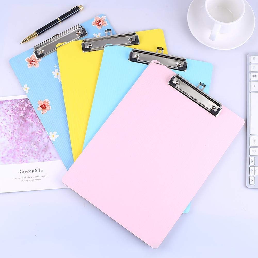 Appunti per Ufficio 2 Pezzi A4 A5 Appunti in Legno Cancelleria Blocco per Appunti Clip per Lavagna Cancelleria per Ufficio Forniture per Ufficio Cartella portaoggetti Cosa Rosa Clip Durevole a Bass