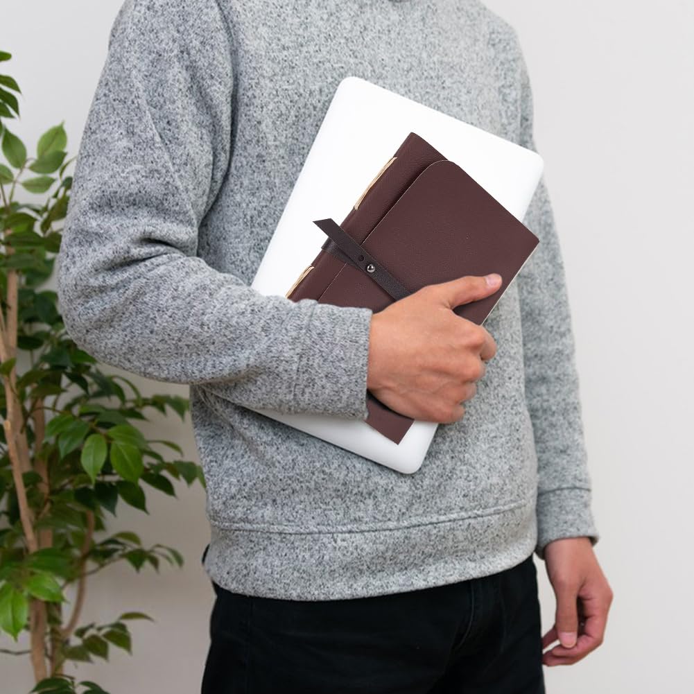 "WEBEEDY Kit di Rilegatura per Principianti Diario in Pelle Fai-da-Te Set di Rilegatura di Libri Kit per la creazione di Libri Kit Fai da Te per Adulti Kit Completo di Forniture per Rilegatura con Fi