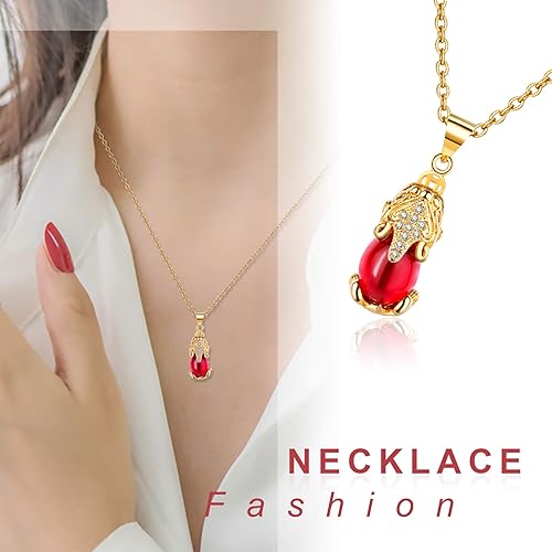 Miniatura 2 de Feng Shui PiXiu Collar Protección Riqueza Colgante para Mujer Chapado en Oro 18K, Metal