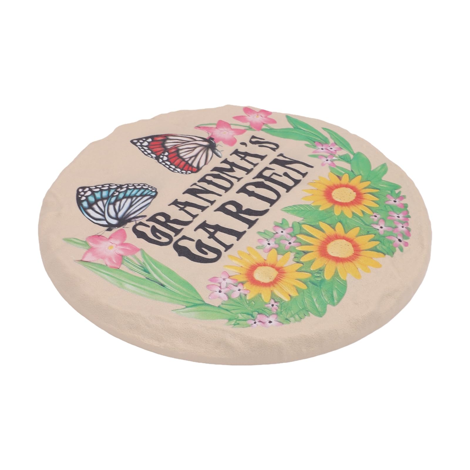 Tangxi Piedras Decorativas Redondas para Uso Exterior (Butterflies Letter
