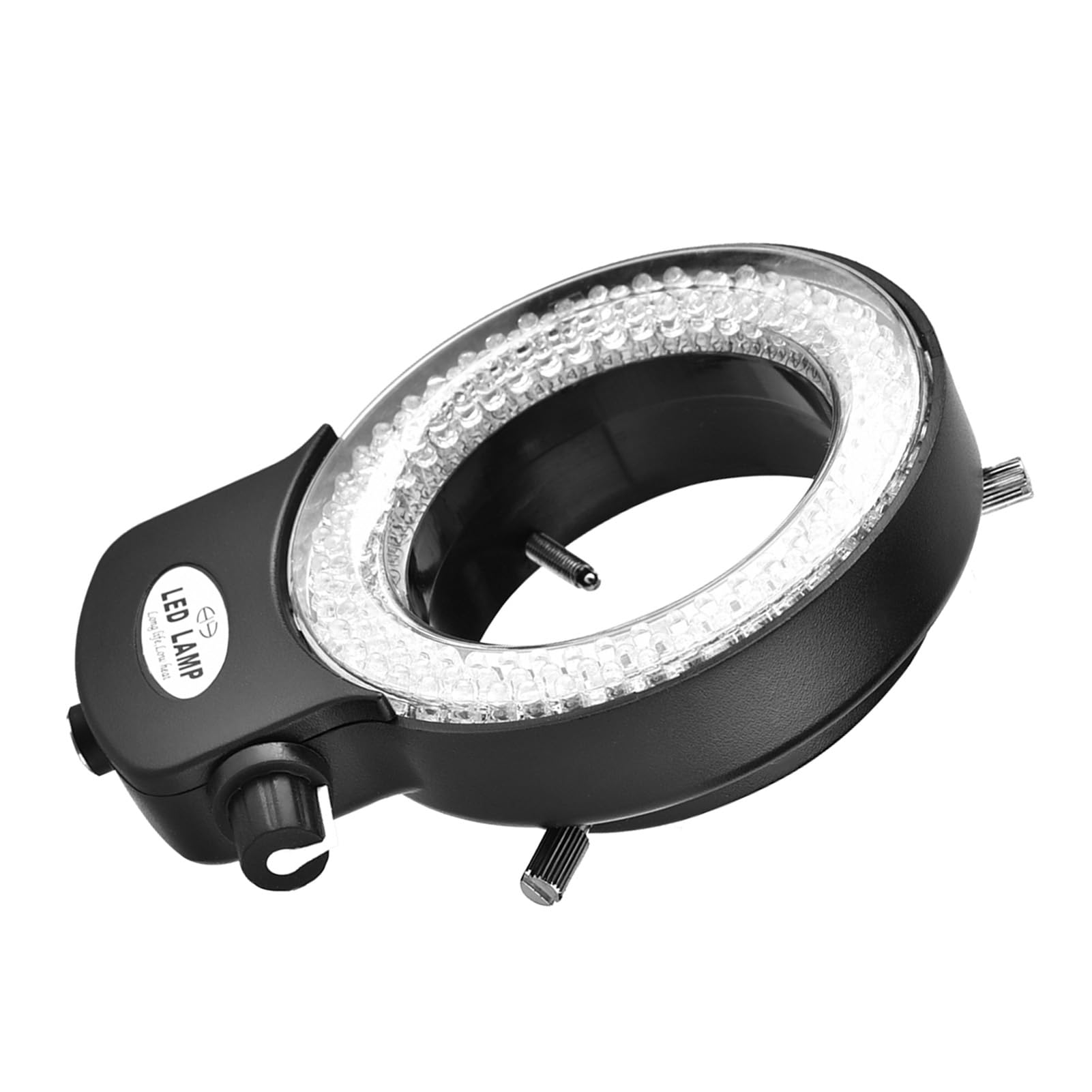 Anillo de Luz LED para Microscopio Estéreo, 144 Ajustable, Negro, Enchufe EU 110-220V