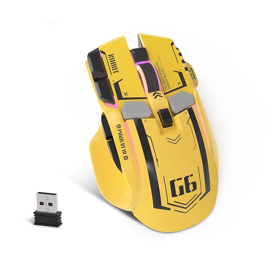 Amazon | A.JAZZ G6 ゲーミングマウス ワイヤレスBT/2.4Ghz/Type