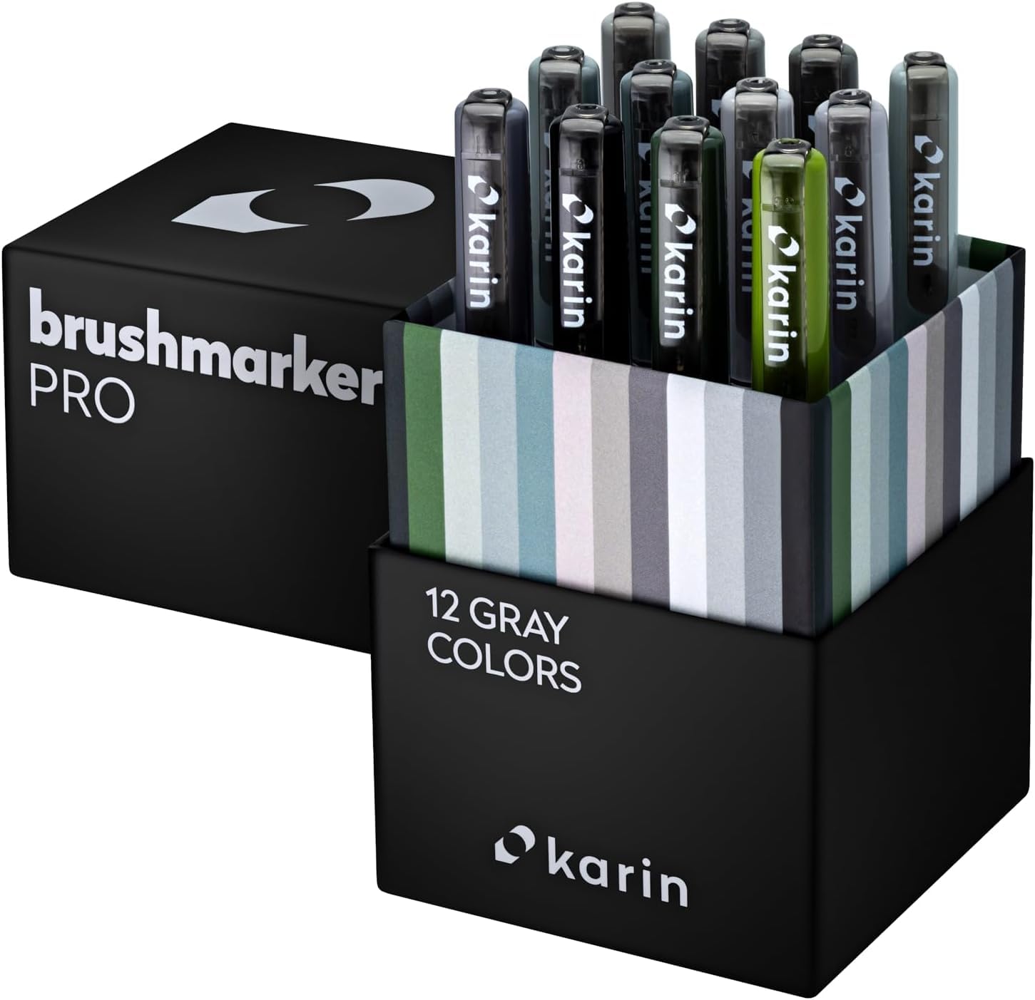 Karin Brush Marker Pro Grey Colours Case