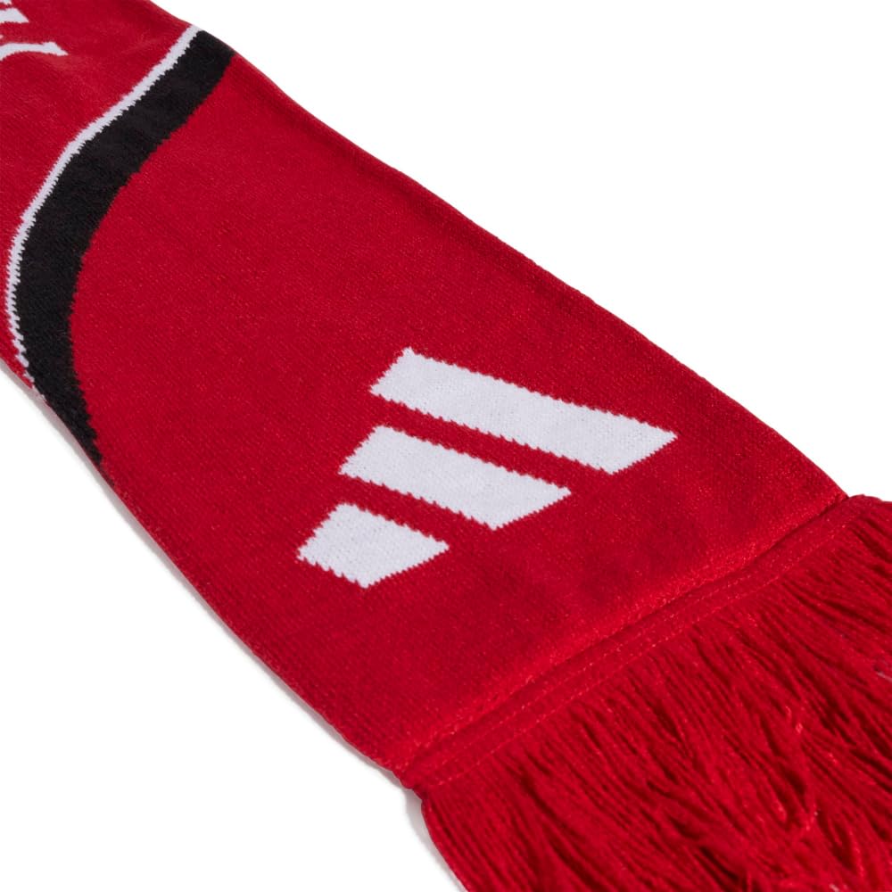 adidas Manchester United FC Home Unisex Schal Mufc Rot/Schwarz/Weiß, Einheitsgröße