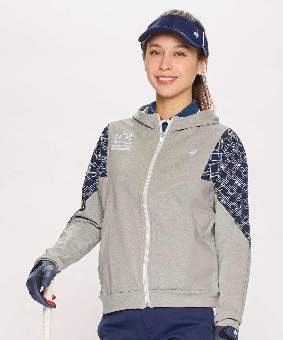 [ルコックスポルティフゴルフ] カットソー フード付 パーカー はっ水 ストレッチ UVカット スポーティー ゴルフ LG5SSW8