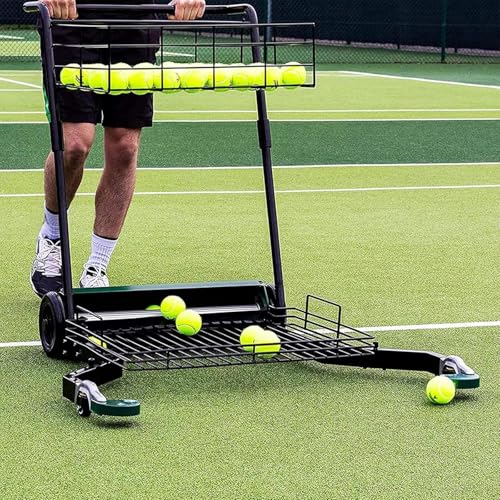 Automatyczny zbieracz piłek tenisowych z kołami obrotowymi o 360 stopni, wydajny zbieracz piłek do gimnazjów i klubów sportowych