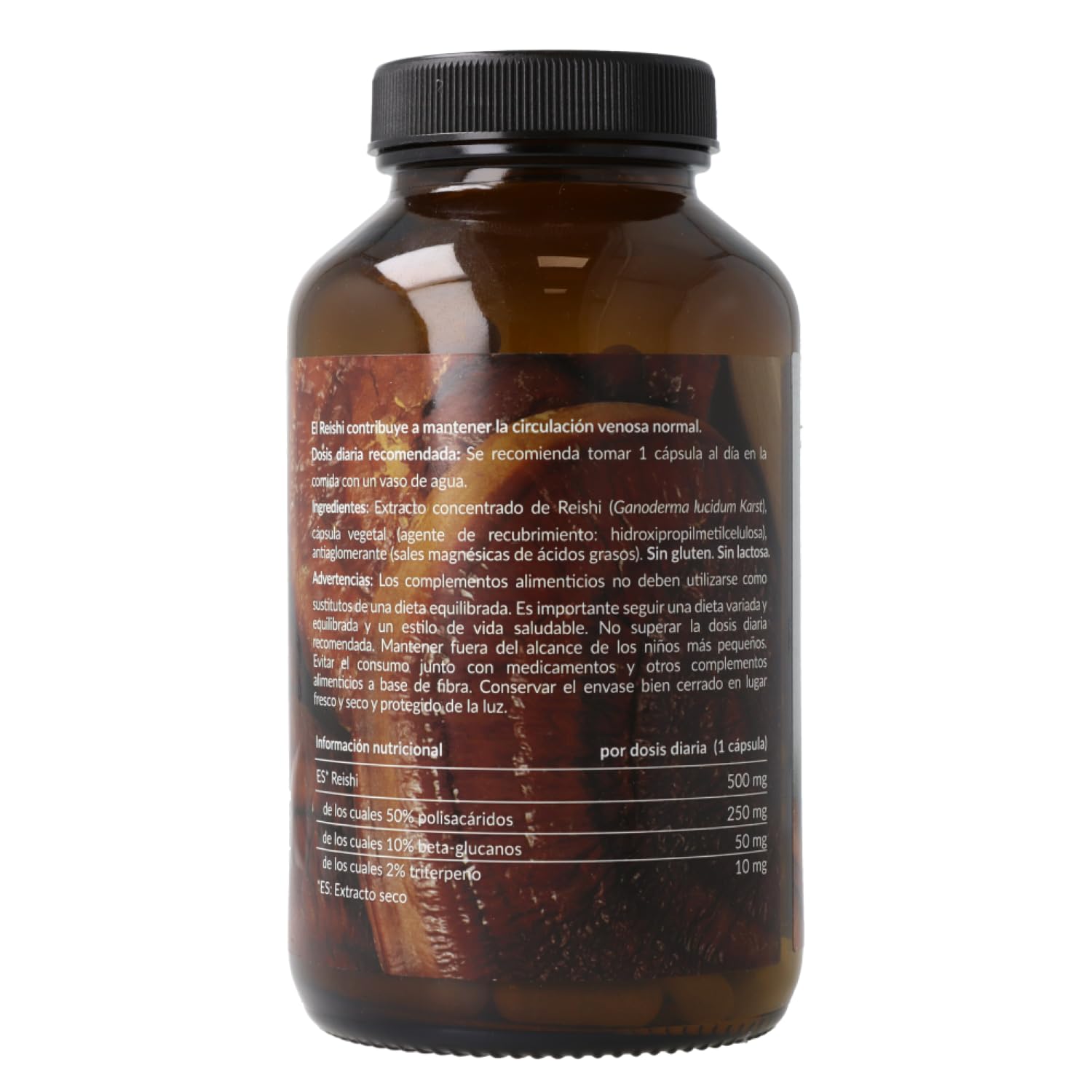 Reishi | 180 cápsulas | Naturitas Essentials | Extracto concentrado | Hongo adaptógeno inmunomodulador | Hongos y Setas