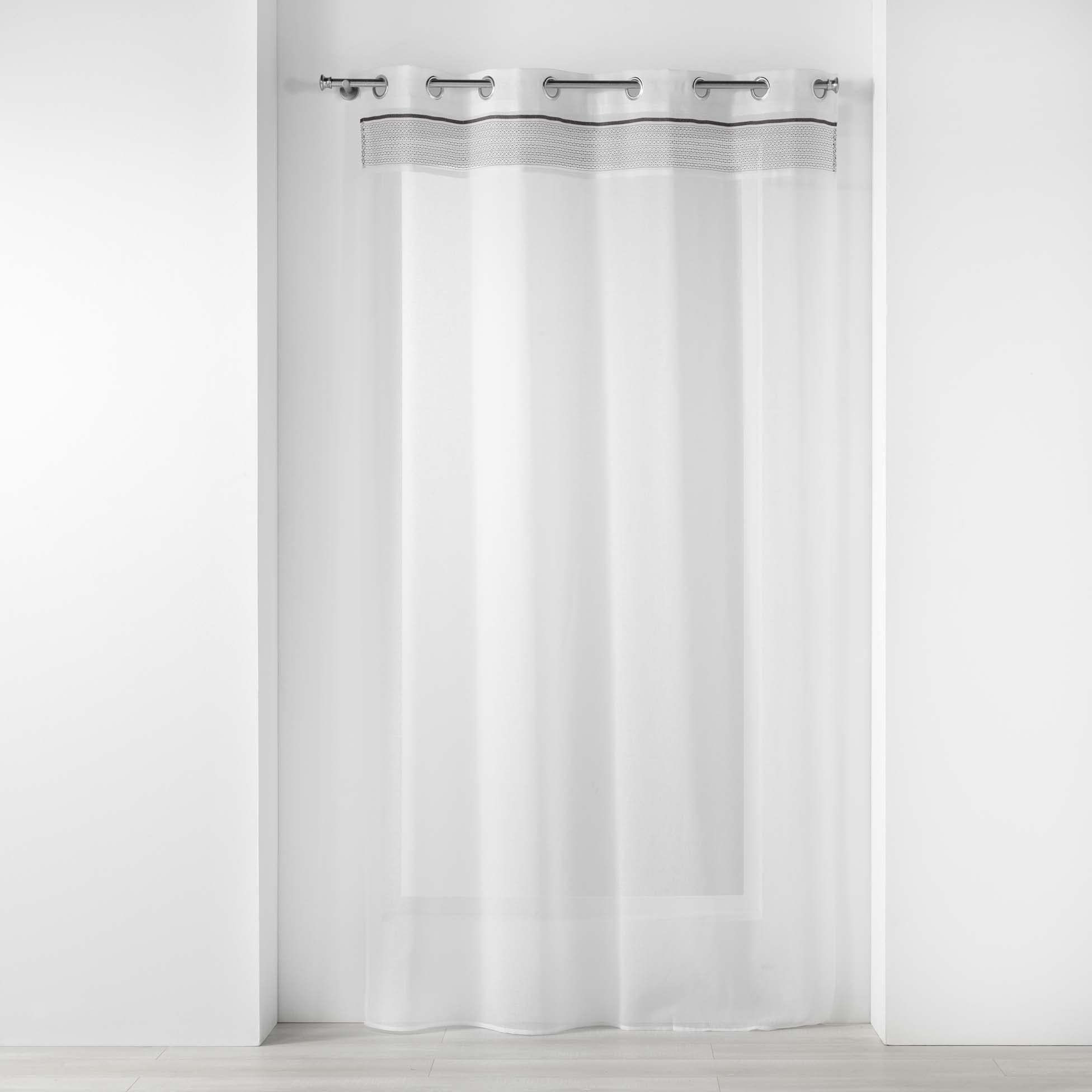 Visillo con ojales de 140 x 280 cm Douceur d'Intérieur Nikita para salón o dormitorio