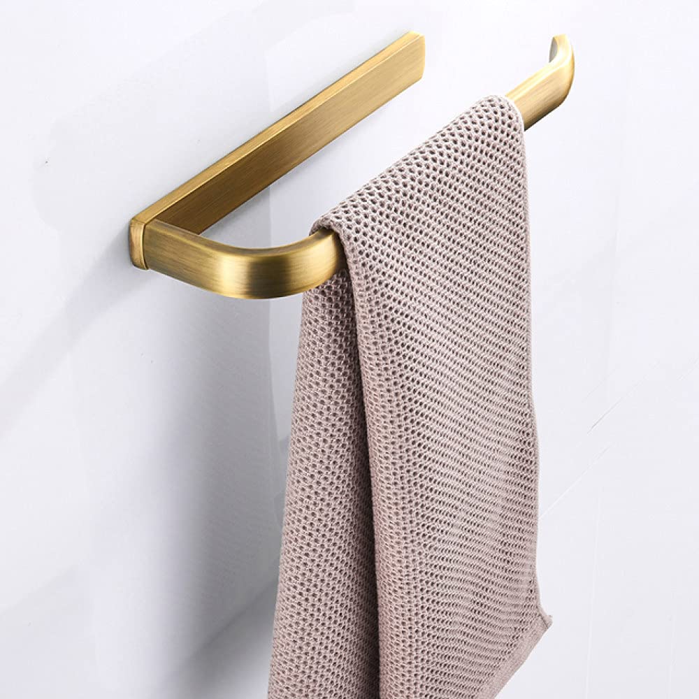 LIJUCAI Bronze Badaccessoires Set Antik Doppel Handtuchhalter WC Bürstenhalter WC Papierhalter Kleiderhaken Keramik Tassenständer, Handtuchring