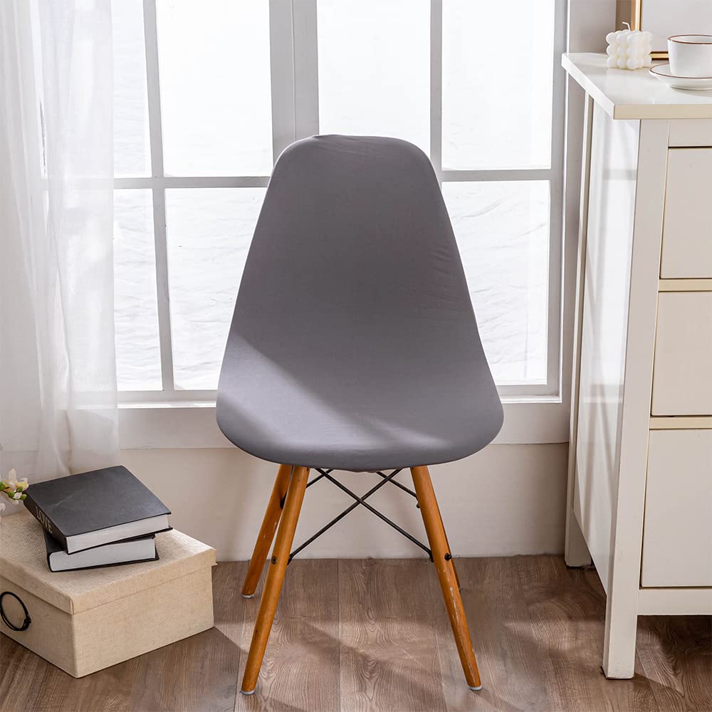 Housses de Chaise Salle à Manger Housse de Chaise scandinave Extensibles de Forme incurvée 6 Pieces