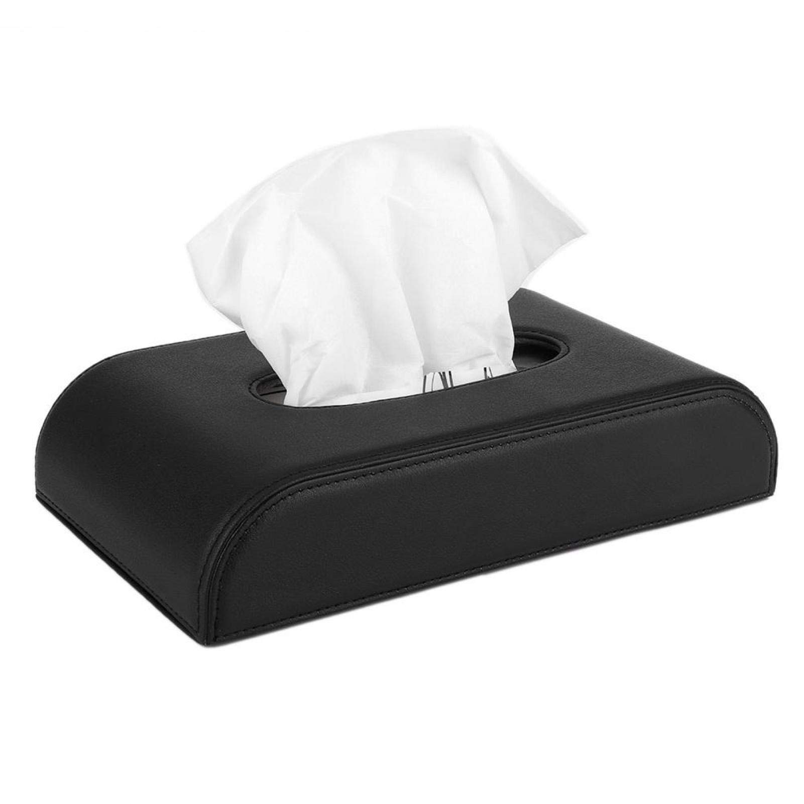 Bediffer Scatole per fazzoletti per Auto Scatole per fazzoletti per Il Viso in Pelle PU Dispenser per tovaglioli di Carta Portasciugamani Parti multifunzionali,decorazioni