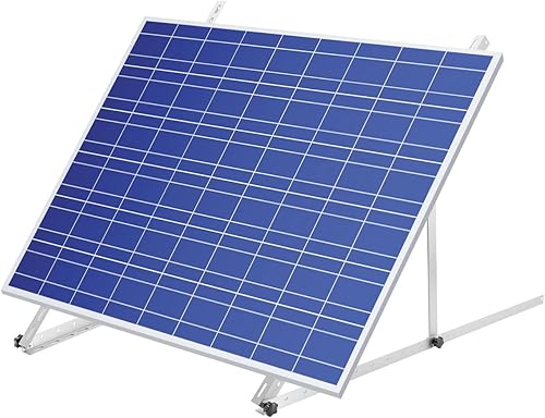 Miniatura 3 de Soportes de panel solar de 41 pulgadas, montaje inclinable de superficie ajustable, panel solar plegable de aleación de aluminio para techo, RV,