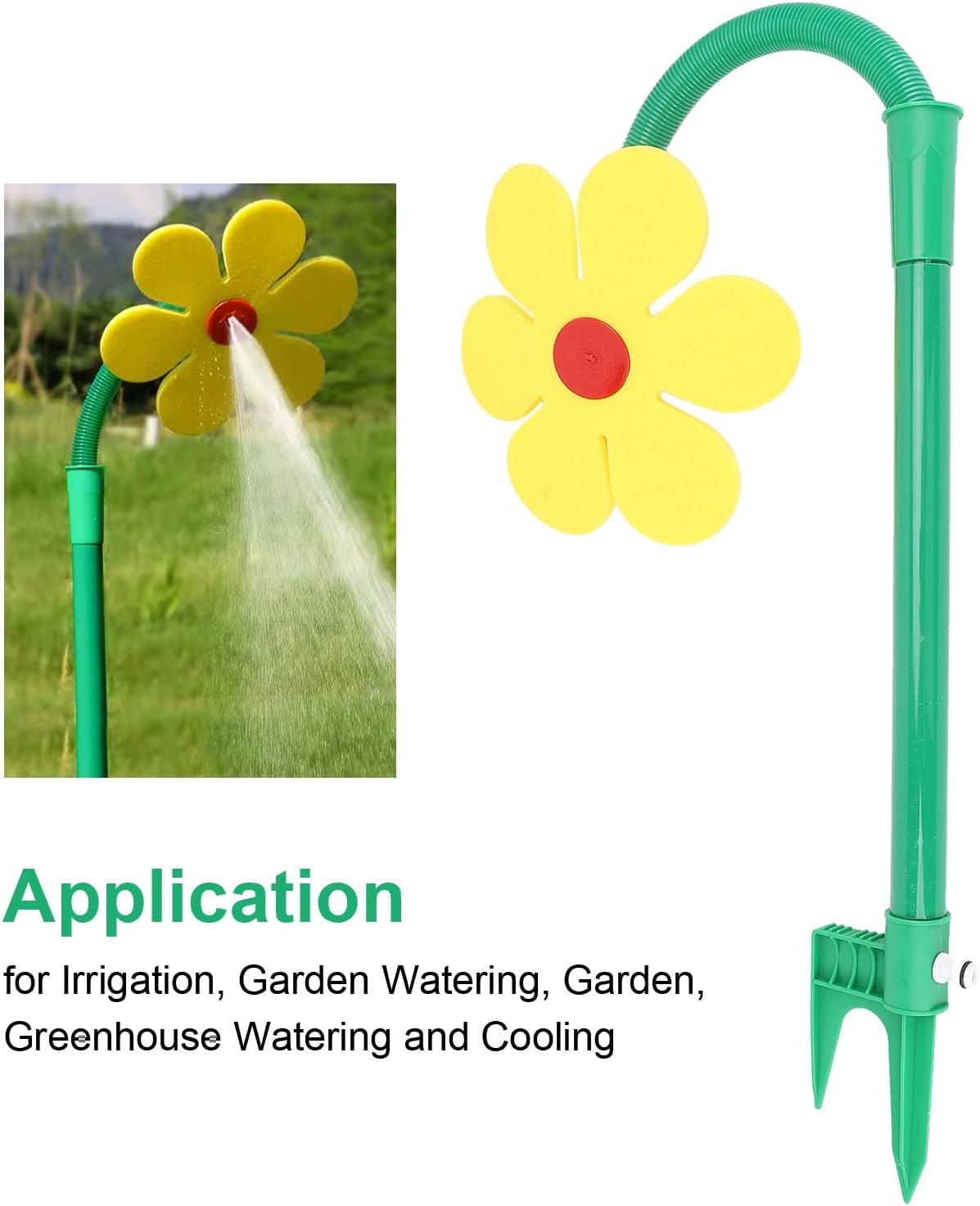 Crazy Daisy Sprinkler, Crazy Dancing Flower Water Sprinkler, Funny Sun Flower Dancing Daisy Lawn Sprinkler, for Yard Watering Dogs Kids Playing, Garden Sprinklers