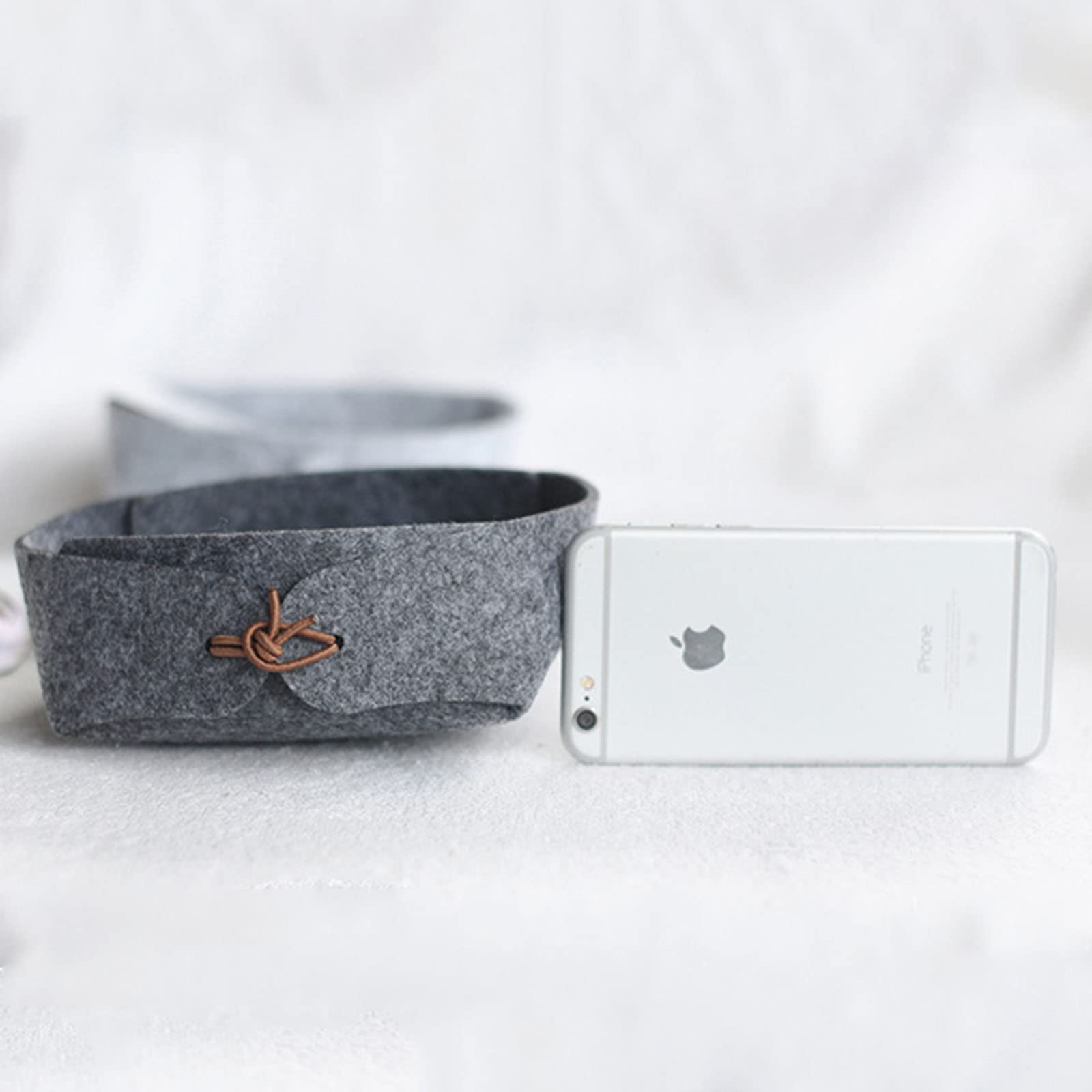 4 Pièces Boîte De Rangement Feutre Pliable, Petit Panier