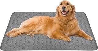 Newthinking KüHlmatte Hund 70x100cm, Waschbares KüHldecke Hund Ohne Gel, Hunde KüHlmatte SelbstküHlend KüHldecke für Katzen Hundebett, Dunkelgrau product image