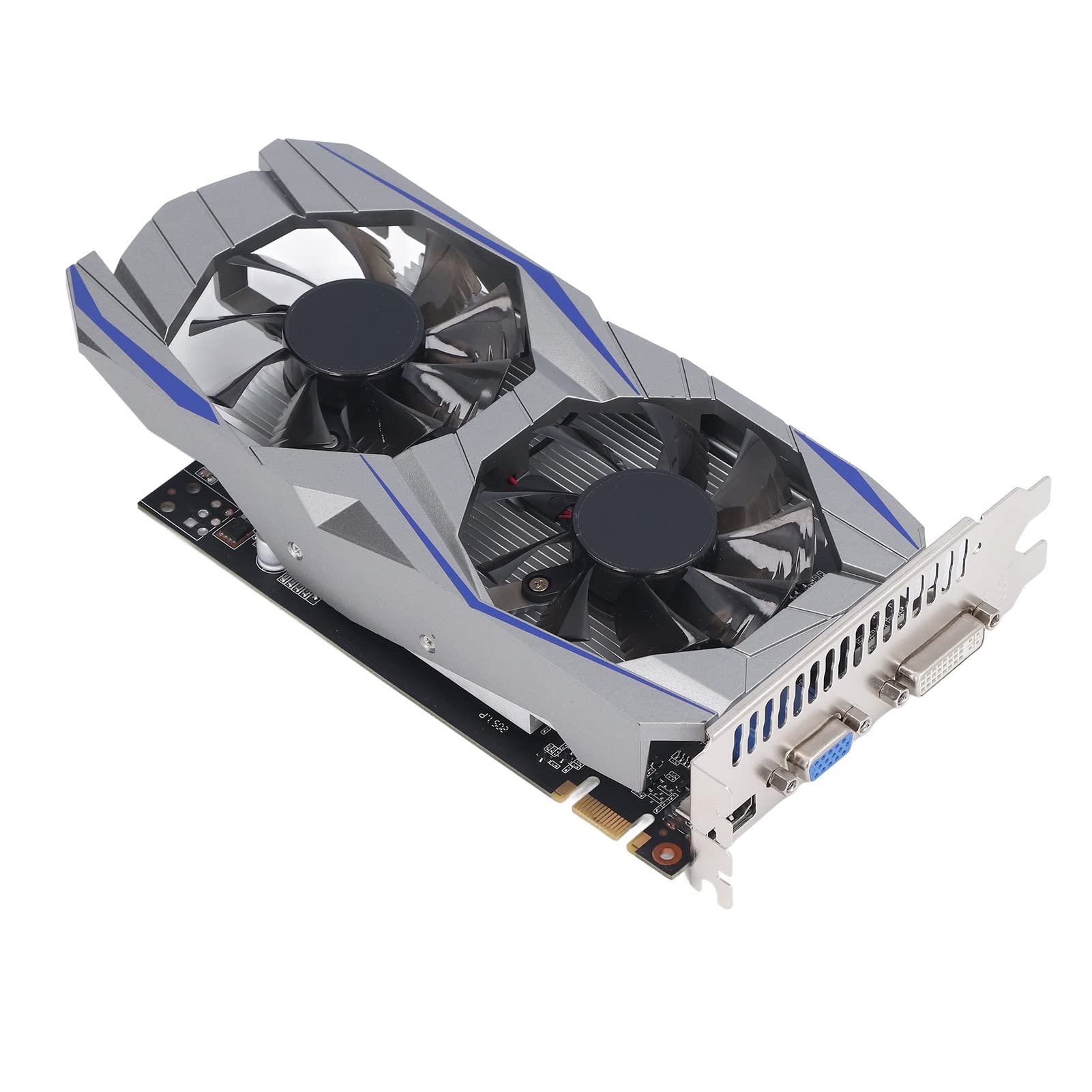 Ti 2GB GDDR5 128 Bit PCI Express 1.1 X 16 Scheda Grafica a Doppia Ventola con CD Driver, Tecnologia 4K HDR, Compatibile con 10/7