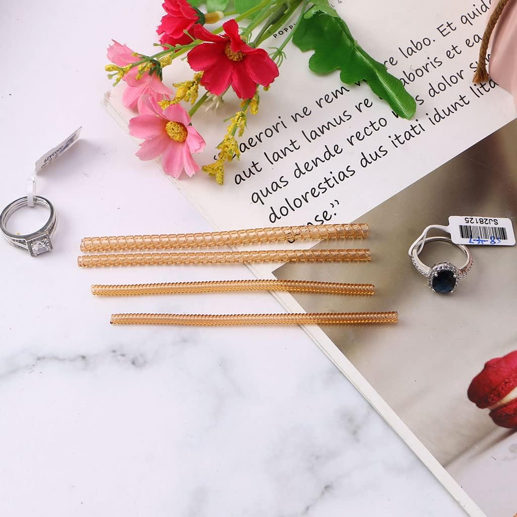 Invisible Size Adjuster Transparent Guard for Loose Rings 4 Resizer Measuring Tool for Any Rings Guards for Women Loose Rings