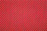 Material: 100 % Baumwolle 0,5m Stoff Punkte klein Rot/ Weiß