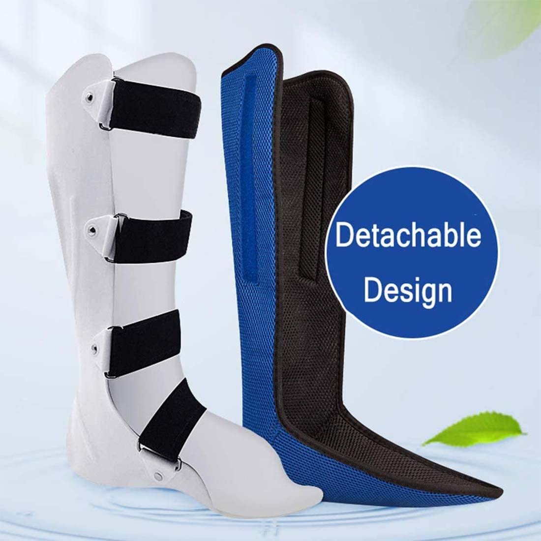 Ortesis de tobillo y pie, férula nocturna para fascitis plantar, férula para tendinitis de Aquiles, ajustable, estiramiento de tendones, alivio del dolor y rehabilitación ortopédica, leftfoot-M