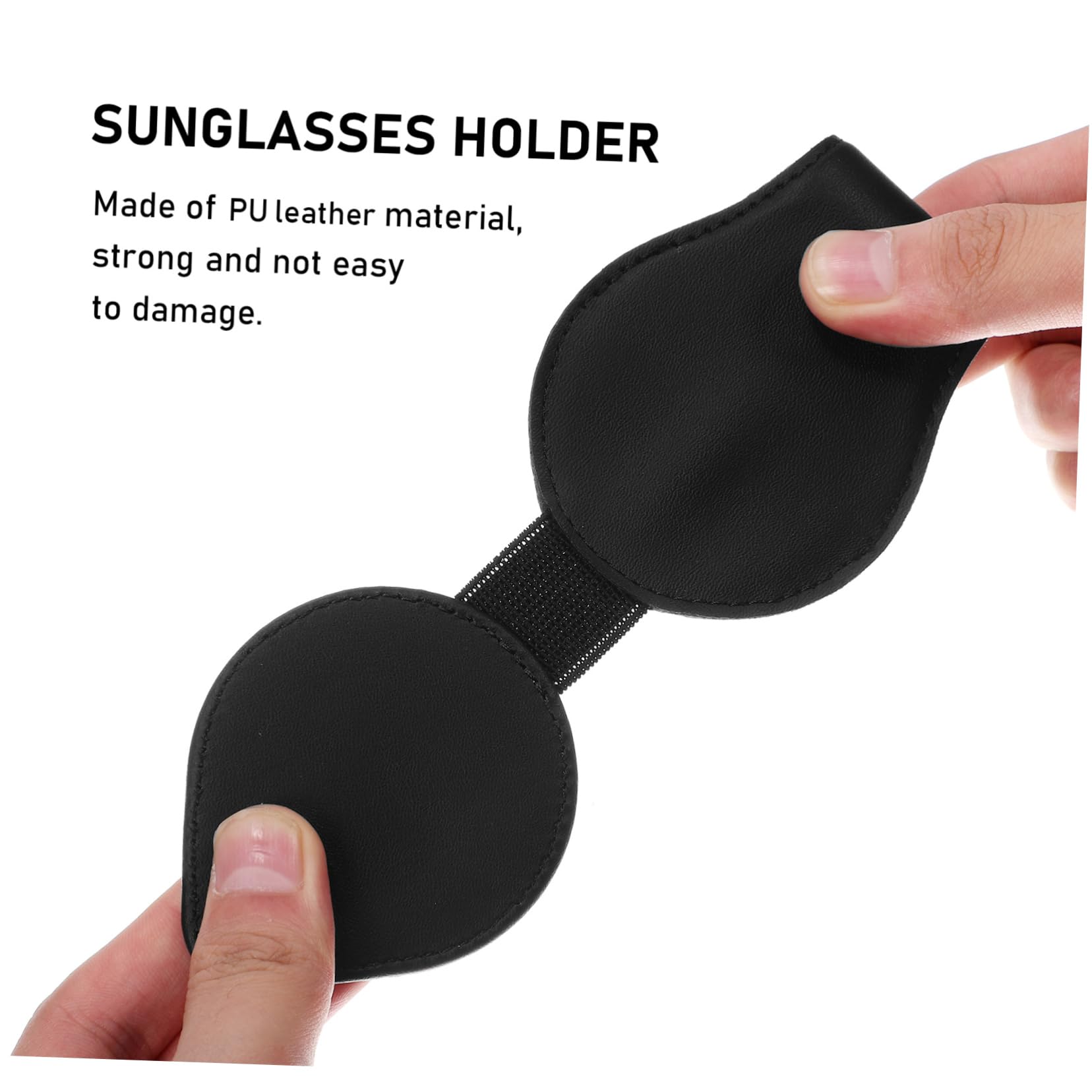 SOLUSTRE 6stücke Magnetischer Brillenhalter Aus Pu-Leder Für Auto Sonnenbrillen Und Kartenclip Für Sonnenblende Für Eyewear Und Tickets