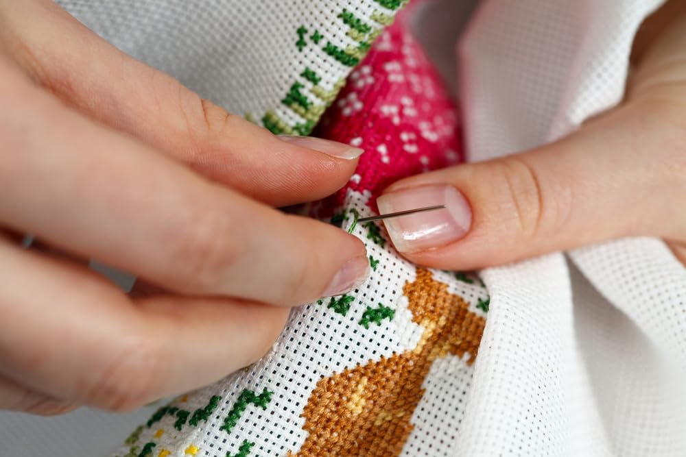 ROSTITCH Kreuzstich-Set Jungfrau Maria – Vorgedruckt Auf 11 CT, 61 X 81 Cm, Für Anfänger