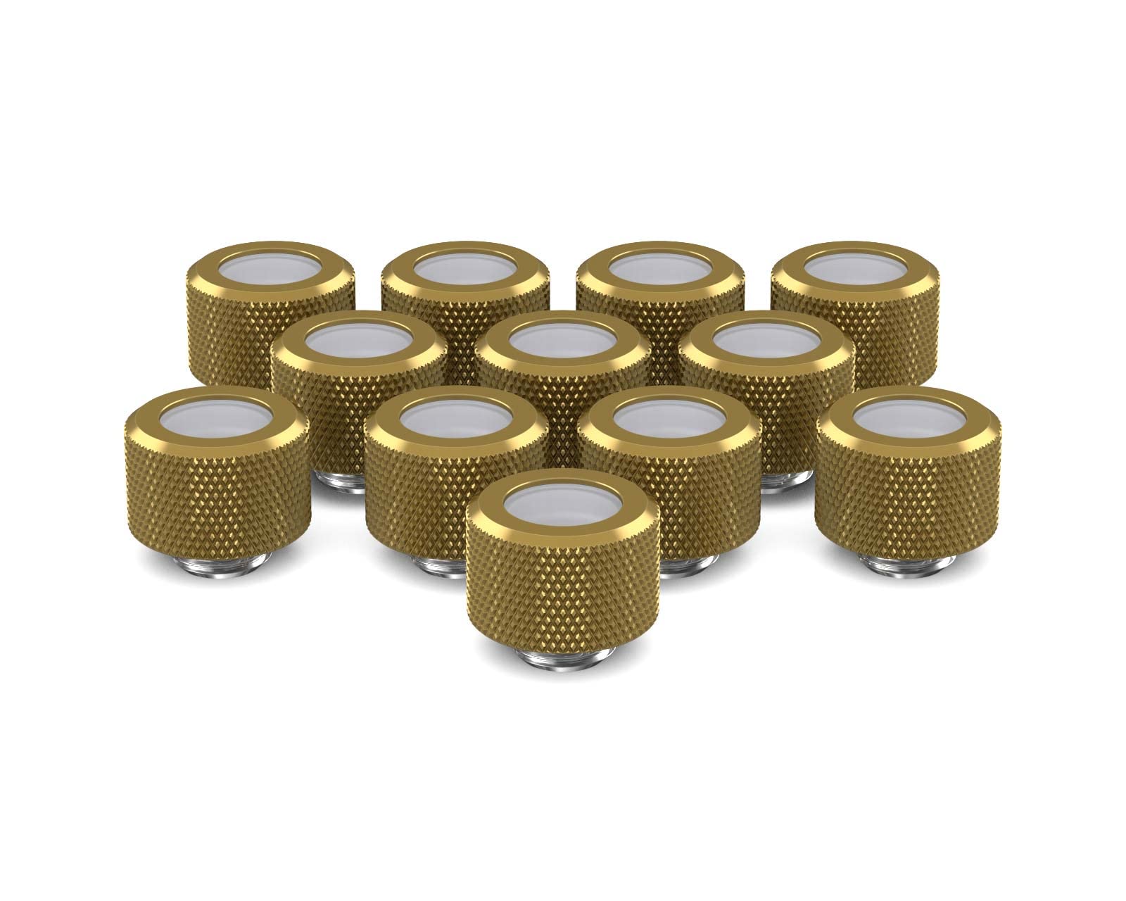 PrimoChill14mm OD Rigid SX Fitting - 12 Pack - Candy Gold