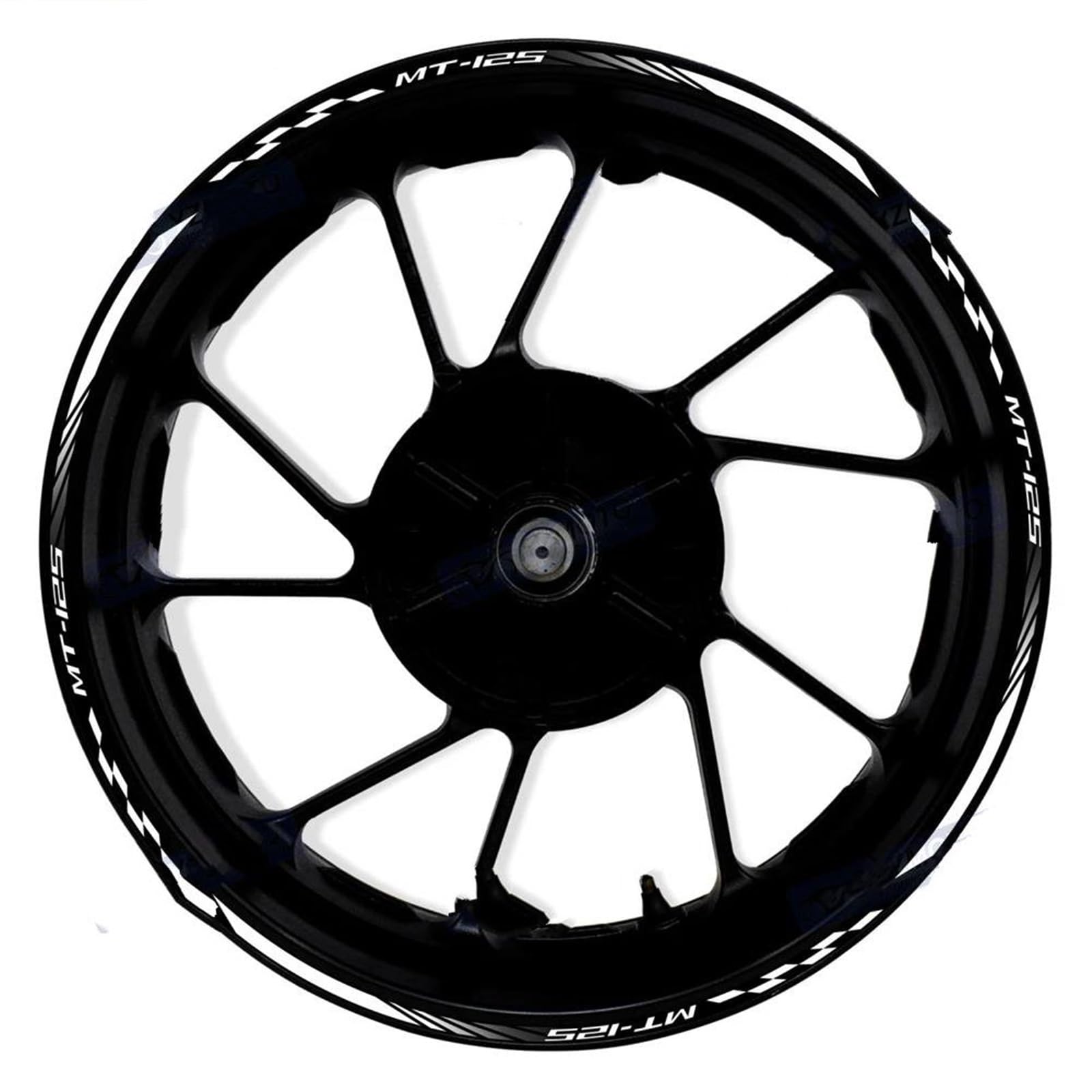 Motorcycle Wheel Stickers Sports Edge Stripe Reflective Film for Yamaha MT-125 MT125
