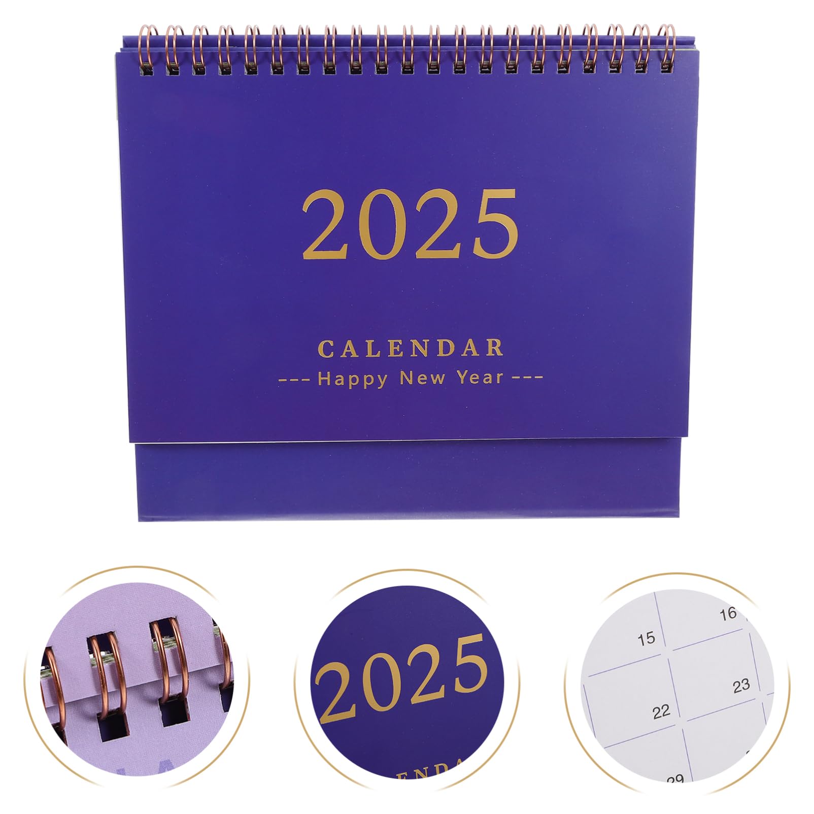 AOKWAWALIY 2026 Desk Calendar Standing Flip Desktop Calendar Stand up Desk Calendar 7.4x6.4 Inch with Twin-Wire Binding - Image 4