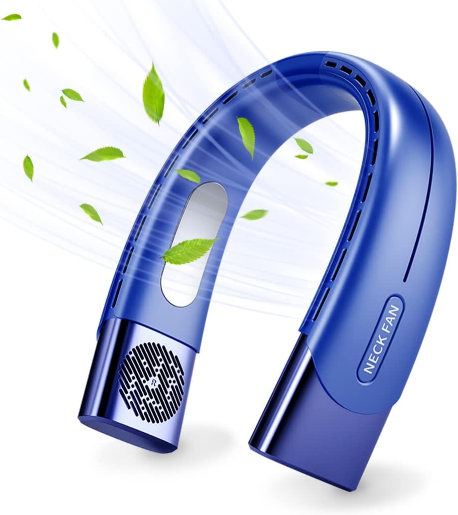 MFJS Neck Fan, Upgraded Portable Neck Fan Cooling with 360°Airflow
