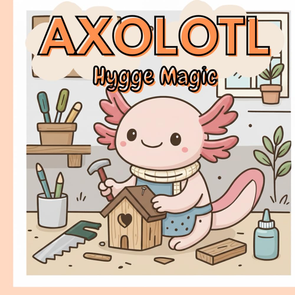 AXOLOTL Hygge Malbuch: Relax Malbuch, Stressabbau, Cozy