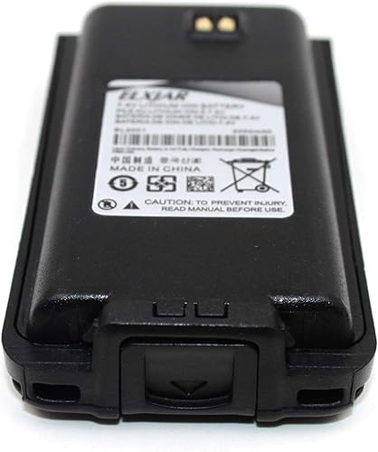 Miniatura 8 de elxjar Paquete de 2 baterías de iones de litio de 7.4V 2000mAh compatible con Hytera HYT TC-610 TC-620 TC-618 TC-626 TC-610S BL2001 BL1204
