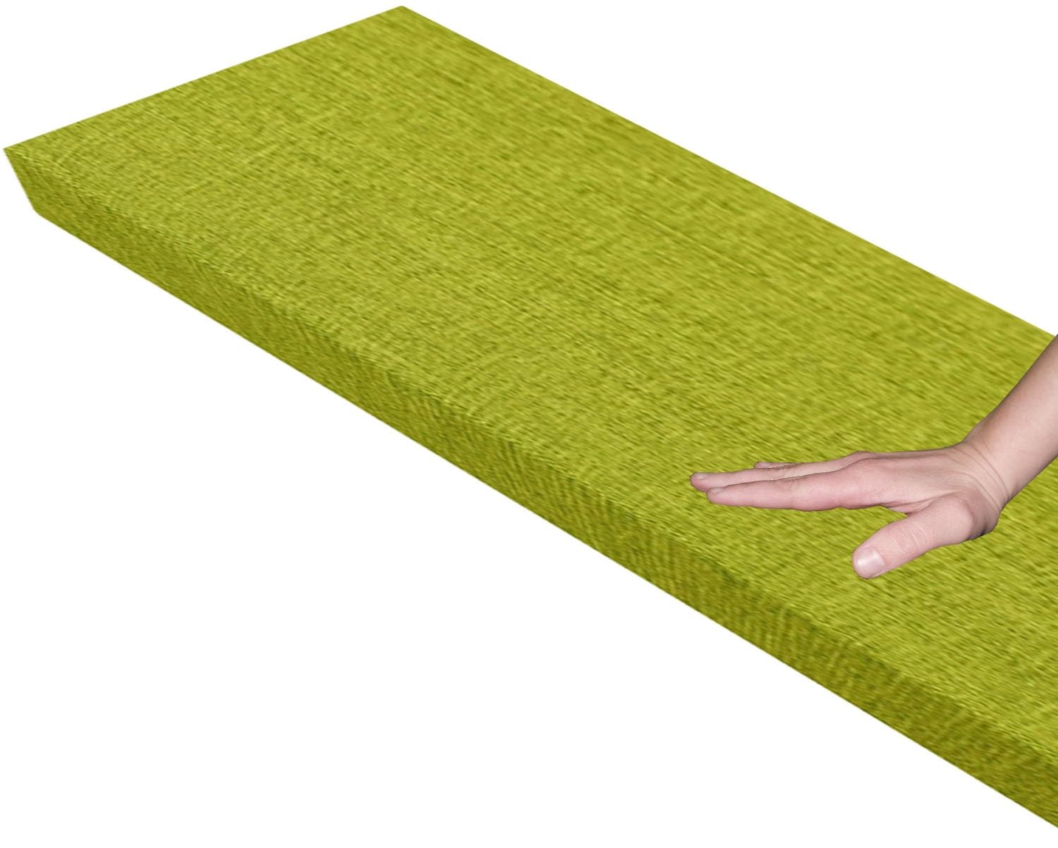 Cuscino Per Panca 120 x 40/100x40/160x45 Cuscino da terrazza da giardino Sfoderabile Lavabile,Adatto per Panchine da Giardino, Altalene, Terrazzi, Panchine da Interno(Fruit green,120x40x5cm thick)