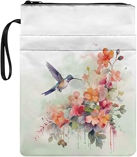 MIREBD Funda protectora de tela lavable, apta para la mayoría de libros de tapa dura, color rosa