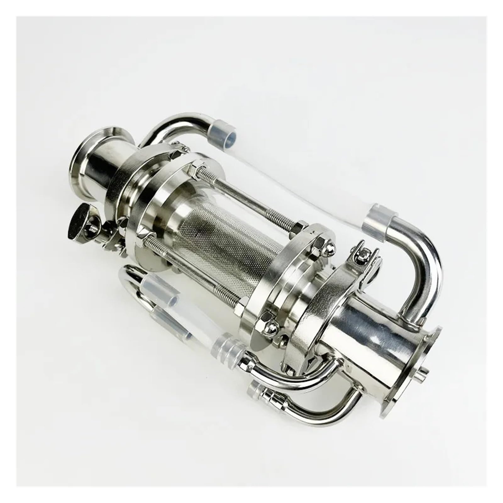 Extractor Soxhlet con Brida de 4" (102 mm) y diámetro Exterior de 119 mm, con dioptría y Cesta, Accesorios de rectificación SS304 for destilación.