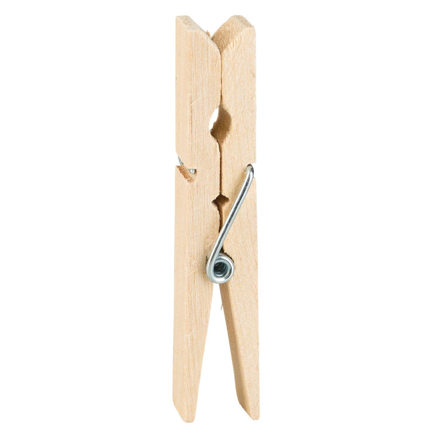 Idena 63133 – drewniane klamerki do bielizny, 24 sztuki, ok. 7,3 cm długości, drewniane klamerki do zawieszenia prania i majsterkowania, dekoracji i ozdabiania