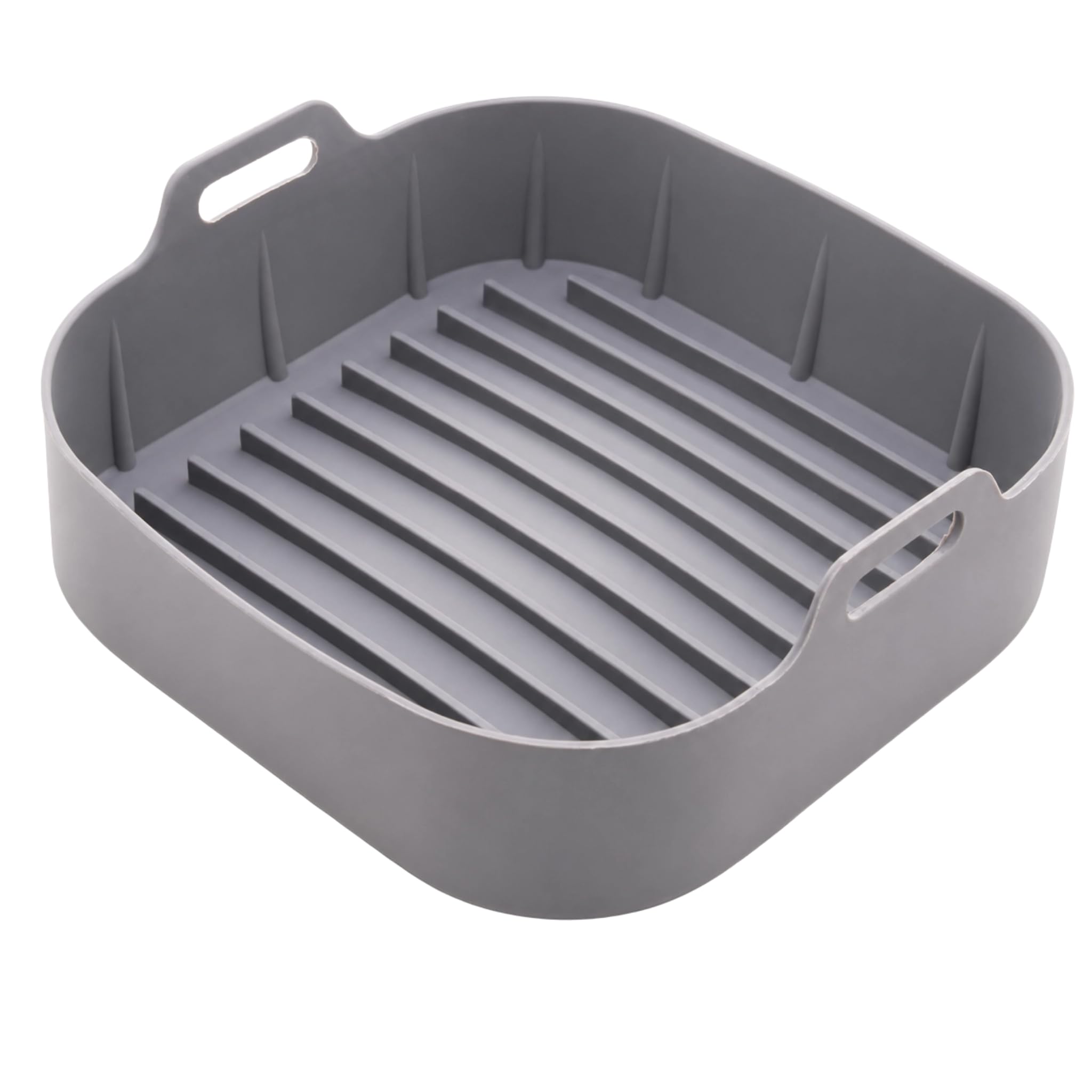 Forma de Silicone Quadrada para Air Fryer Premium - Cesto Reutilizável Antiaderente 20cm